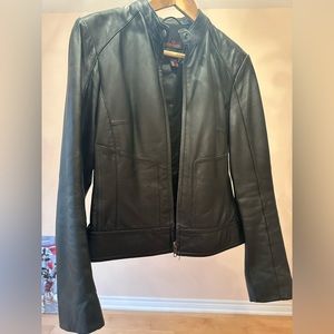Black Danier leather jacket